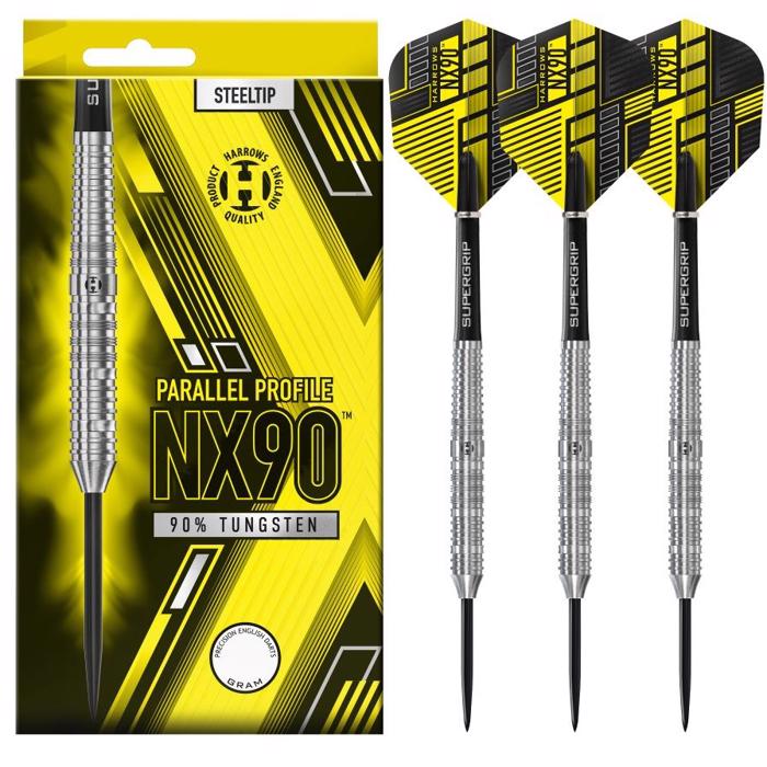 NX90 Parallel 90% NT steeltip dartpile fra Harrows